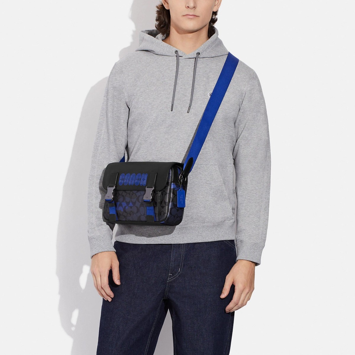 NWT Coach MEN's Track Crossbody In Colorblock Signature
