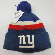 NFL New York Giants Kods Blue Red Striped Knitted Beanie Hat