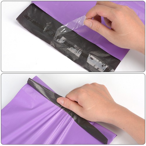 100 Poly Versandtaschen 9x12 Versandumschläge Kunststoff Versandtasche selbstklebend lila - Bild 9 von 13