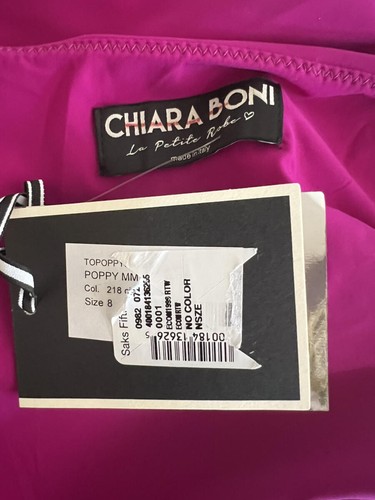 La Petite Robe Di Chiara Boni Mohnblume V-Ausschnitt Schößchen Bluse Größe 44/8 US $ 330 - Bild 8 von 9