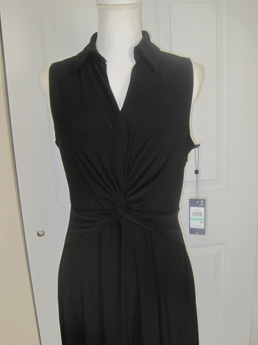 NWT Tommy Hilfiger Sleeveless Front Knot Collared Jersey Fit & Flare Dress, Sz 8 - Picture 8 of 23
