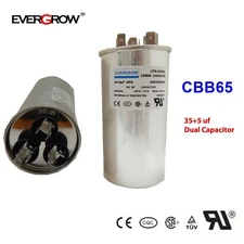 Dual Run AC Capacitor 35+5 MFD µF 370-440VAC 50/60Hz 5% HVAC QUALITY GUARANTEED