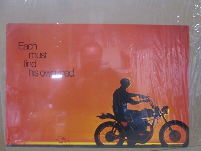 ECH MUST FIND HIS OWN ROAD MOTO BIKE 1970'S VINTAGE POSTER MOTORCYLE CNG2939