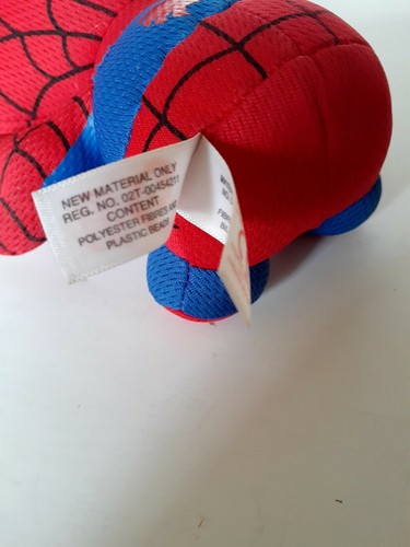 TY Beanie Babies Baby Dwarf Spider-man Marvel 6" Tall Stuffed Plush Doll - Picture 4 of 9