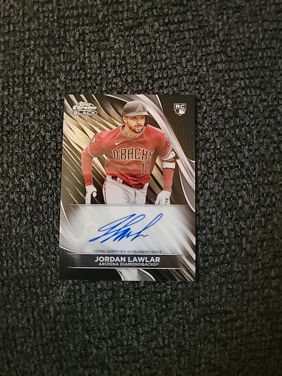 2024 Topps Chrome Black Baseball Jordan Lawlar Rookie Base Autograph SC8282