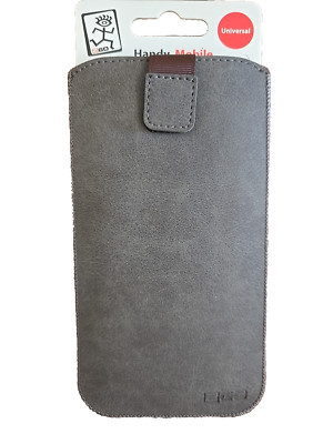 2GO Universal Handyhülle, Handytasche, Klettverschluss, grau 80x158mm, 795901