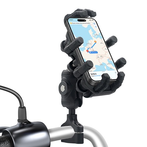 Alloy Handlebar Model Cell Phone Holder for Motorcycle/Electric Vehicle/Bicycle - Picture 11 of 13