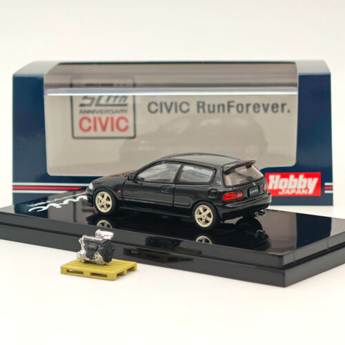 Hobby Japan 1/64 (EG6) Sir-S With Engine Granada Black HJ641017SBK Diecast Model - Imagen 4 de 6