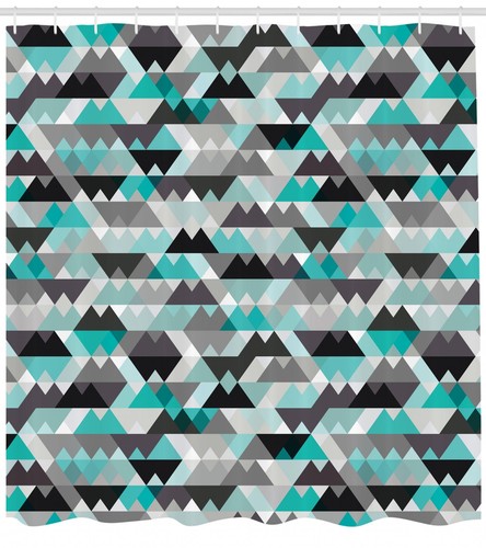 Boys Shower Curtain Fabric Bathroom Decor Set with Hooks 4 Sizes