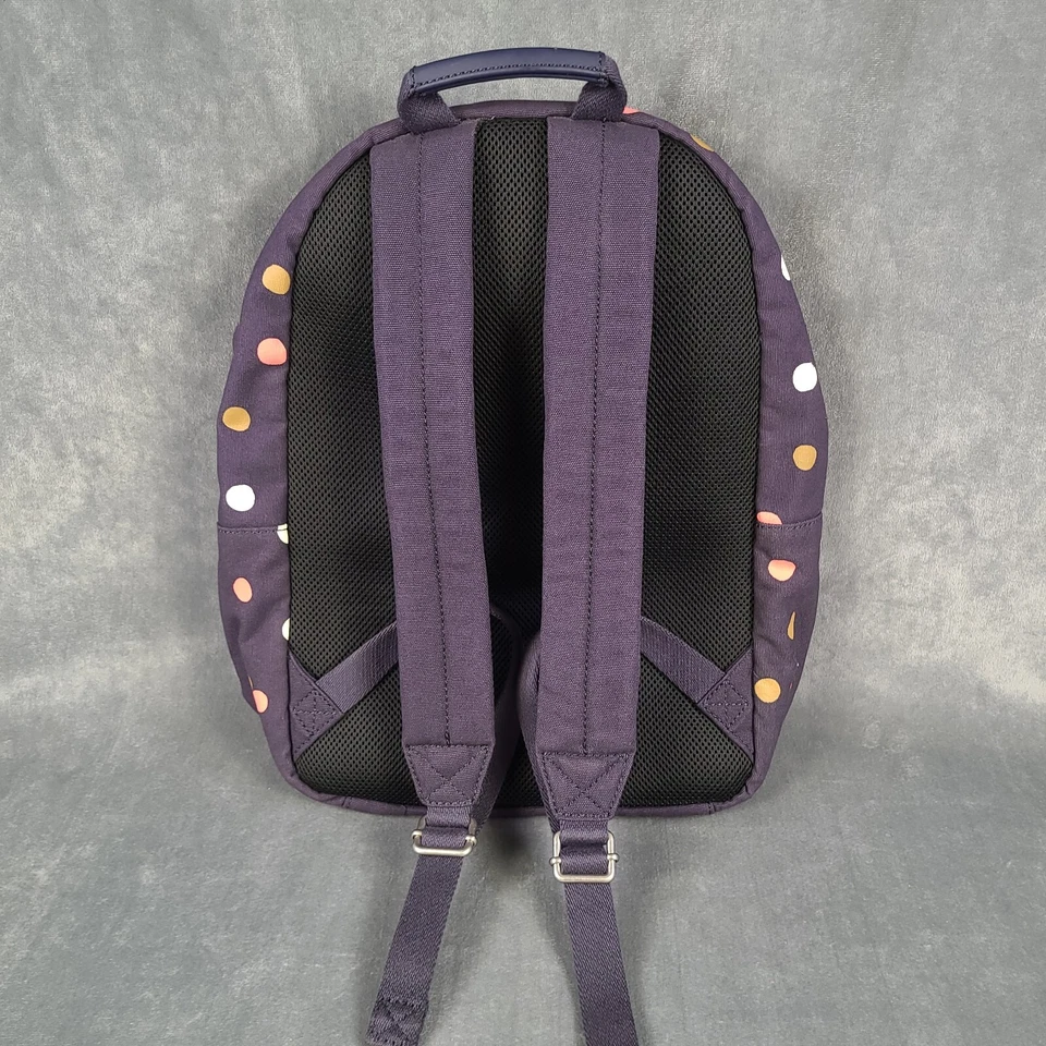 Mochila para portátil Fossil Ella azul marino con lunares rosados marrones blancos Foto 2 de 4