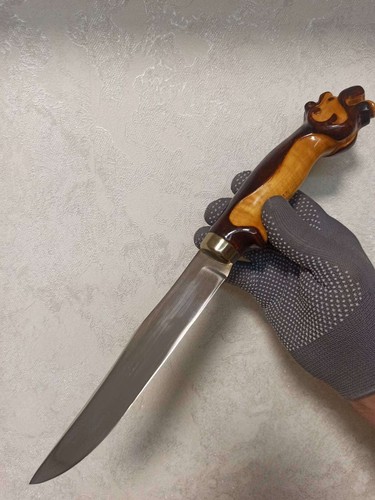Hunting Knife Handmade with a Leather Sheath. Prison art. ITK - Picture 16 of 24