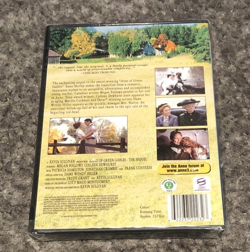 Anne of Green Gables - The Sequel (DVD, 2002) RARE OOP **BRAND NEW!** - 第 2/3 張圖片