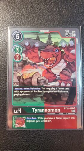 Tyrannomon BT11-052 Mint PF Digimon Dimensional Phase  - Picture 1 of 2