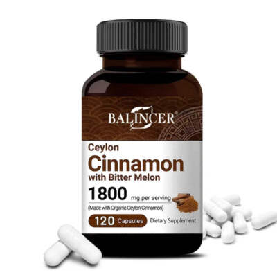 Ceylon Cinnamon Organic Bitter Melon Extract Support Healthy Blood Sugar Levels
