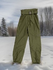 NWOT 80s JD SUN VALLEY Olive Green Snow Snowboard Ski Pants Women's Sz 6 XS VTG