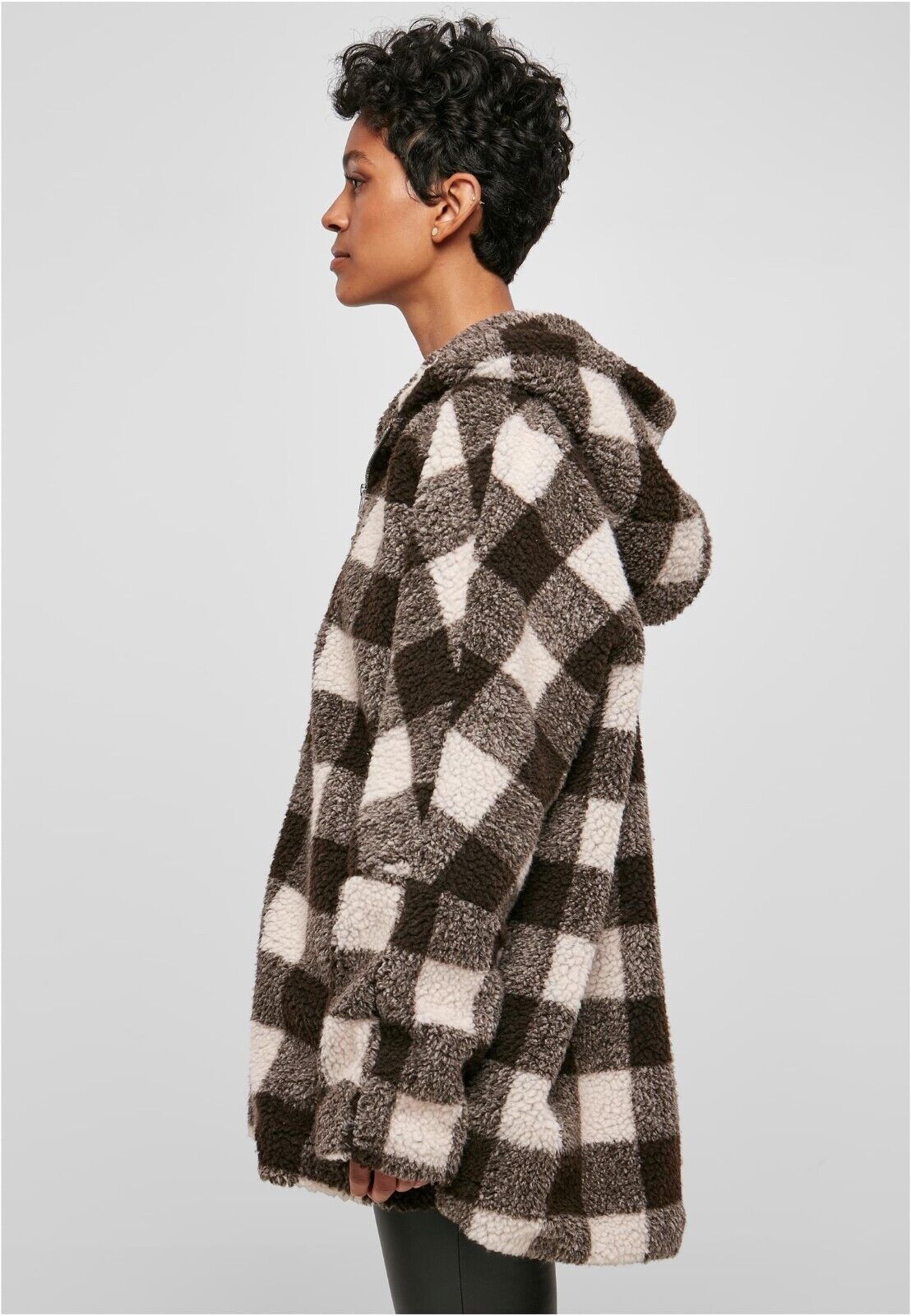 Urban Hood | Sherpa Checked eBay With Classics Jacket Oversize with Woman