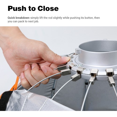 Godox QR-P120 Quickly Release Parabolic Deep Softbox Bowens Mount with Grid - Picture 12 of 12