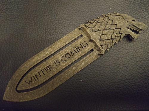 Game Of Thrones Book Mark - Direwolf House Stark / Direwolves Bookmark gift GOT - Picture 4 of 4
