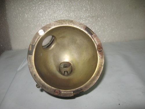 VINTAGE TEENS 20's CADILLAC BRASS RIGHT SIDE COWL LAMP HOUSING AND REFLECTOR - Picture 5 of 9