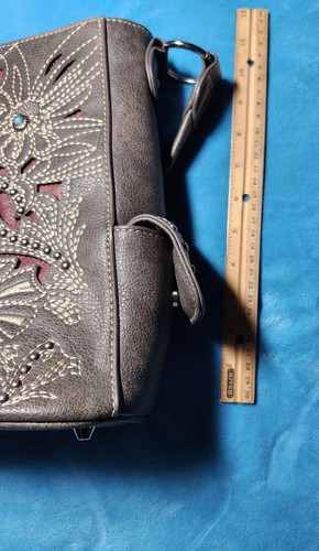 Versteckte P&G Ledertasche, braun & hellbraun Unterschlagung seltener Schnallenriemen - Bild 5 von 18