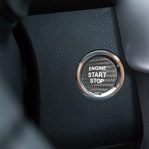 Carbon Fiber Engine Start Stop Switch Button Trim For Lexus IS ES GS NX RX LX NX - Picture 3 of 11