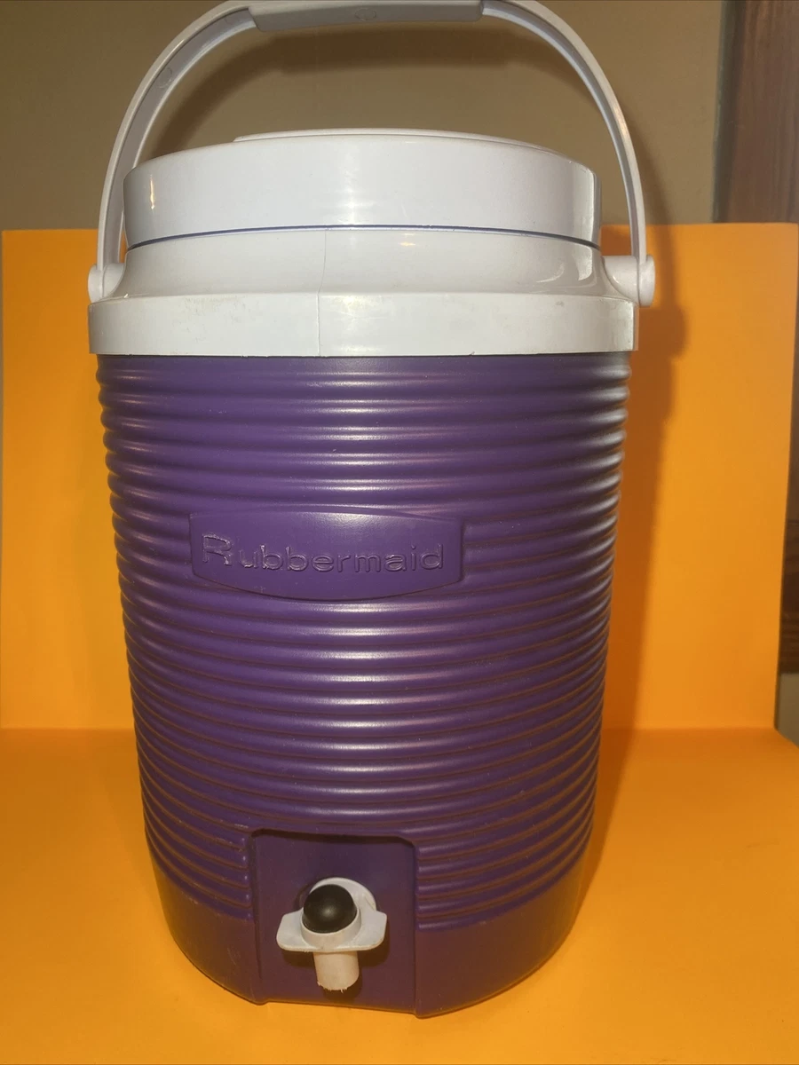 Rubbermaid Water Drink Cooler Jug 153C Dispenser 2 Gallon Purple Made In  USA!