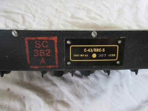 C-43/ARC-5 COMMAND RADIO RECEIVER TRIPLE RX CONTROL BOX 2 HF 1 VHF RARE A7 - Zdjęcie 3 z 6