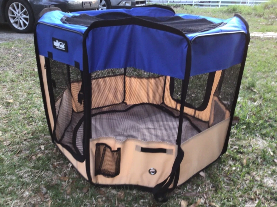 2-дверный мягкий манеж для домашних животных Elitefield, ручка для упражнений - Изображение 2 из 4