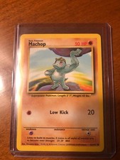 Pokémon TCG Machop Base Set 52/102 Regular Unlimited Common