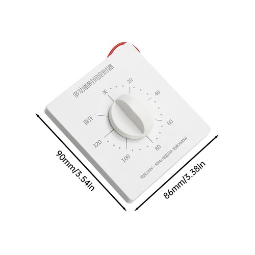 120-Minutes Mechanical Countdown Timer Switch for Lights, Fan, Pump Timer Switch - Picture 24 of 28
