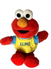 Vtg Tyco Tickle Me Elmo Plush Talking Laughing Wiggles Sesame Street Works 1997