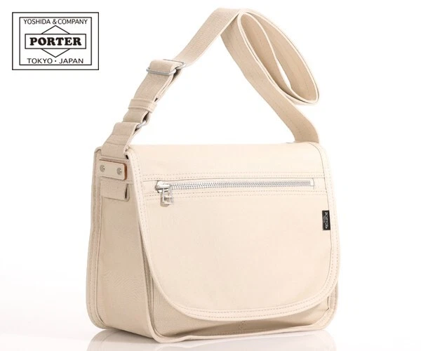 Porter Naked Shoulder Bag (M) 667-19472-40 (Color: beige) Yoshida 