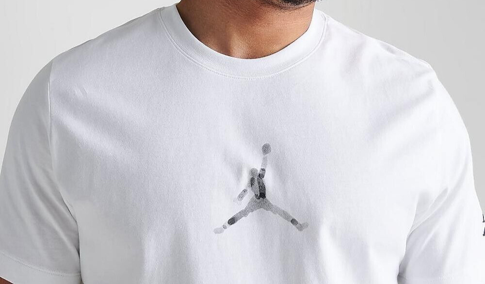 Nike Jordan Watercolor Graphic T-Shirt White/Game Royal Men's 3XL BNWT image 6
