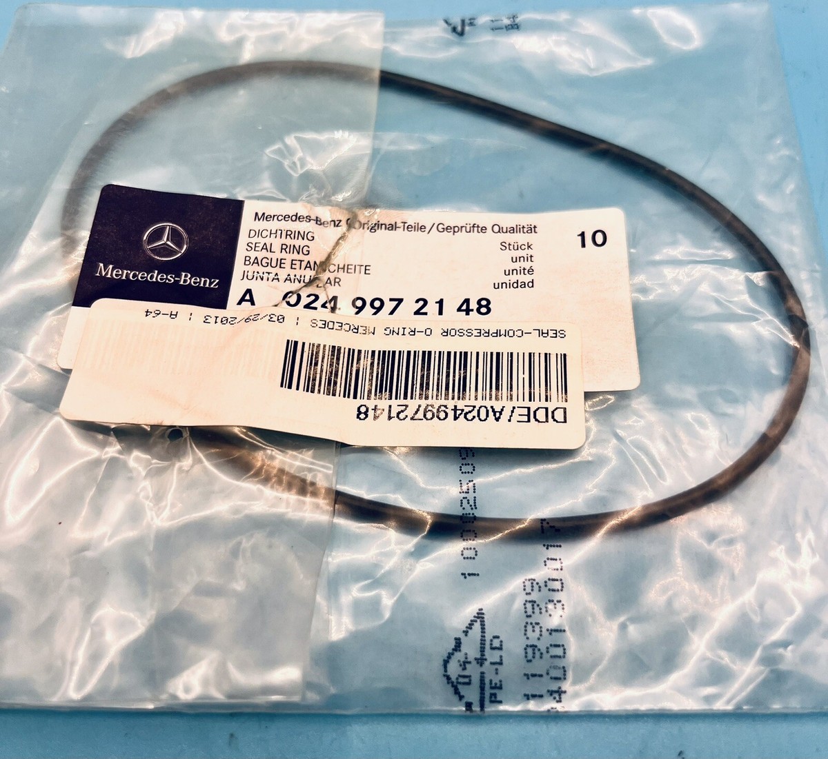 2* Detroit Diesel A0249972148 O-Ring Seal Mercedes