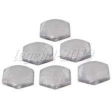 6x Guitar Tuner Machine Head Buttons White Pearl Tuning Key Square Button