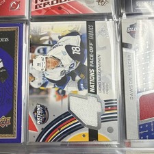 Upper Deck Nations Face-Off Fabrics Urho Vaakanainen Finland NHL 2025 #41-LJV