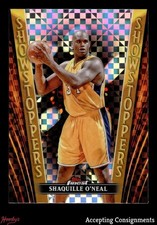 2023-24 Finest Showstoppers Checkerboard Refractor Shaquille O'Neal LAKERS