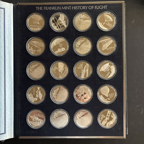 Franklin Mint History of Flight Sterling Silver Proof Set - 100 Medals W Booklet - Bild 3 von 10