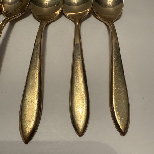 Vintage Dirigold Dirilyte Goldbesteck Besteck Löffel Menge 5 (B) - Bild 5 von 8