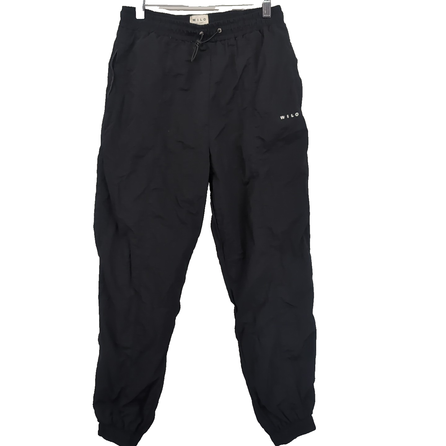 Wilo The Label Black Nylon Parachute Jogger Pants Women's Size S