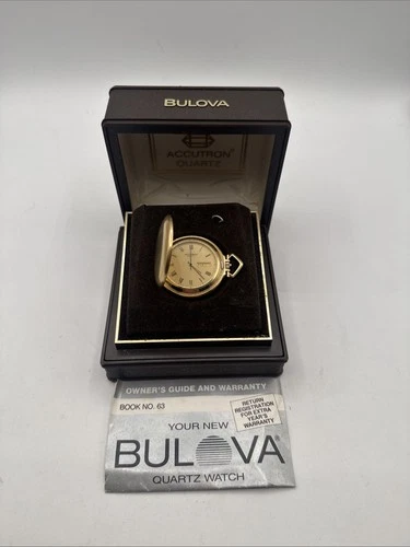 Bulova Accutron Quartz Day Date Vintage Watch with Original Case Working