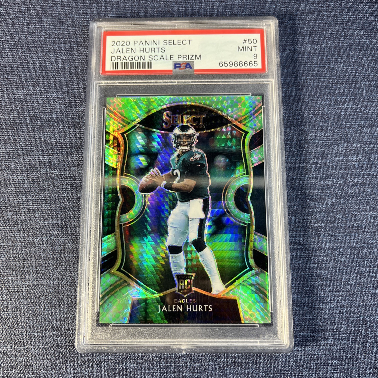 2020 Panini Select - Concourse Dragon Scales #50 Jalen Hurts (RC) /67