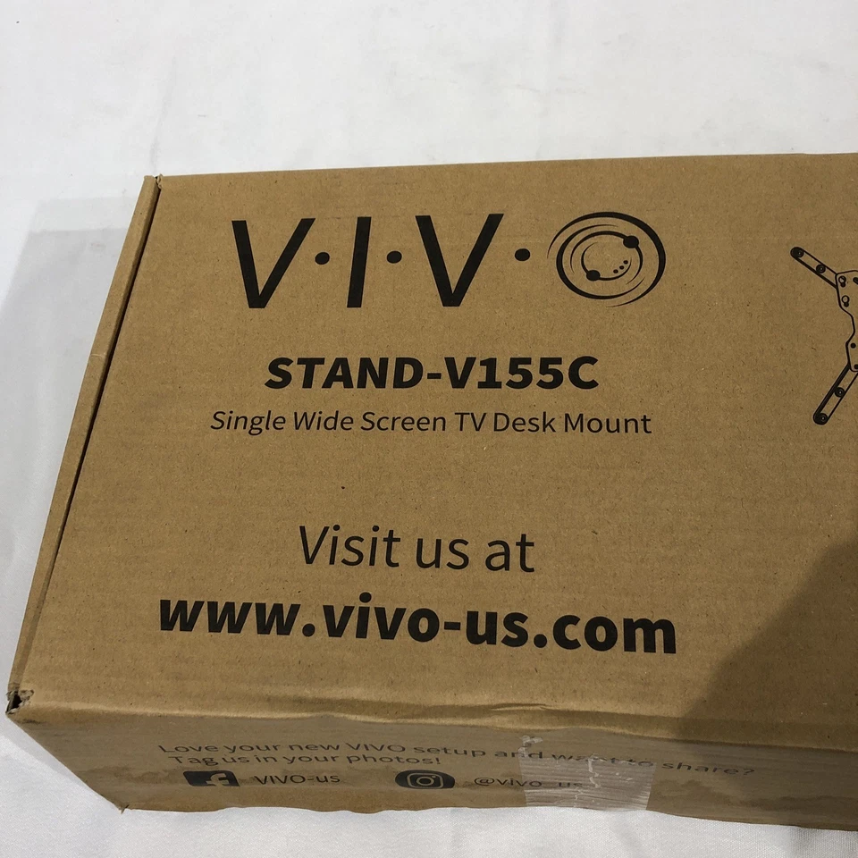 VIVO Ultra Wide Screen TV Desk Mount up to 55" Full Motion Television Stand - Image 2 of 4