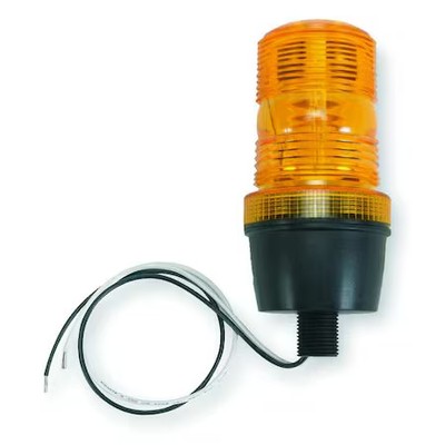 Zoro Select 2Erp2 Warning Light, Amber, Strobe Tube, 120V Ac, 72 Flashes Per,