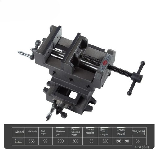 Flat-jaw Heavy-duty Bench Vise Bench Drills Milling Machines Cross-head Vise - Picture 19 of 19