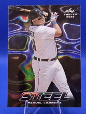 2023 Leaf Trinity Mega Box Steel Miguel Cabrera #S-47 Blue Lava /99