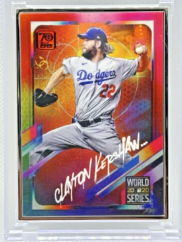 2021 Topps Project70 Clayton Kershaw Artist Proof by RISK #/51 Silver Frame!!