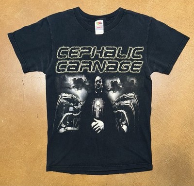 Vintage Cephalic Carnage Band  T shirt size Small Double Sided
