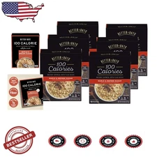 Maple Brown Sugar Oatmeal 100 Calorie Whole Grain Flax Seeds 6 Boxes