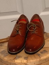 Bruno Marc Men s Brown Leather Lace-Up Derby Oxford Dress Shoes Size 9